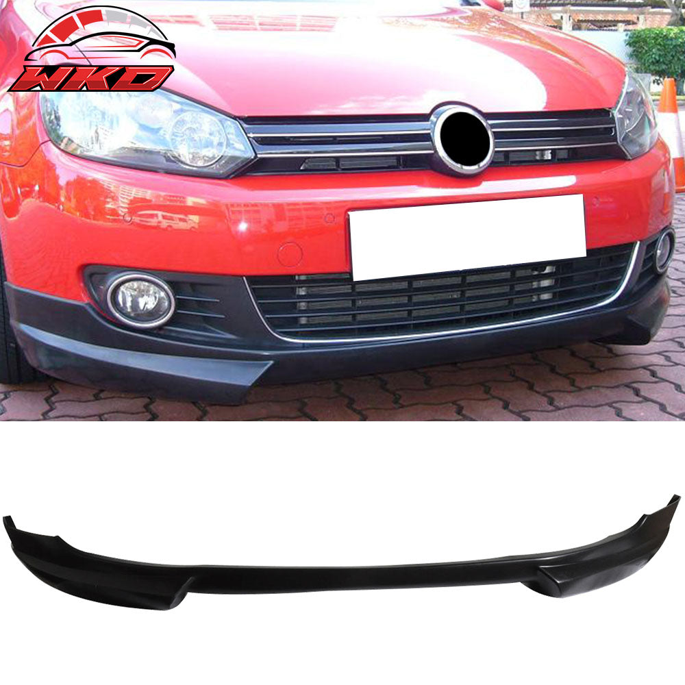 Fits 10-14 Volkswagen VW Golf RG Style Front Bumper Lip + 2PCS Side Skirts PU