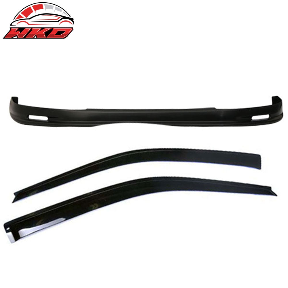 Wholesale 99-00 Honda Civic EK Mugen Style Front Bumper Lip PP + 2PCS Window Visors