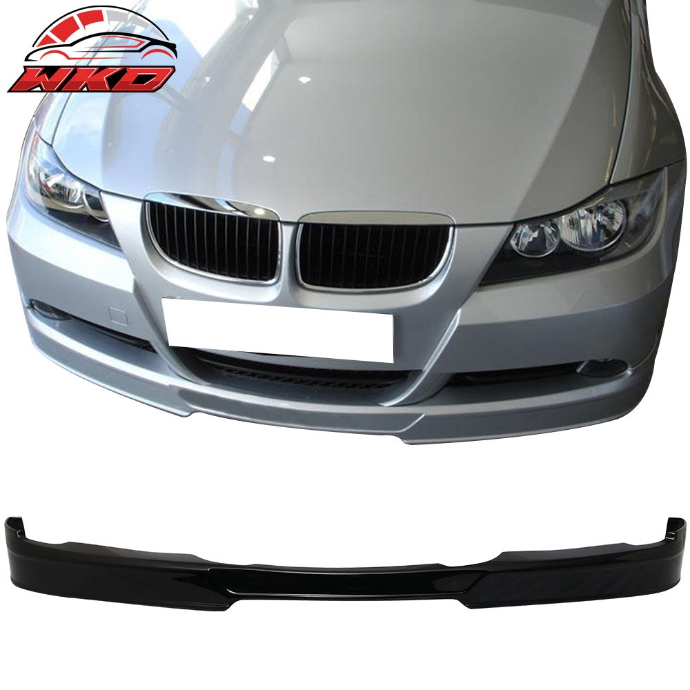 Fits 05-08 BMW E90 3 Series 4Dr AP Style Front Bumper Lip PU - Painted OE Color