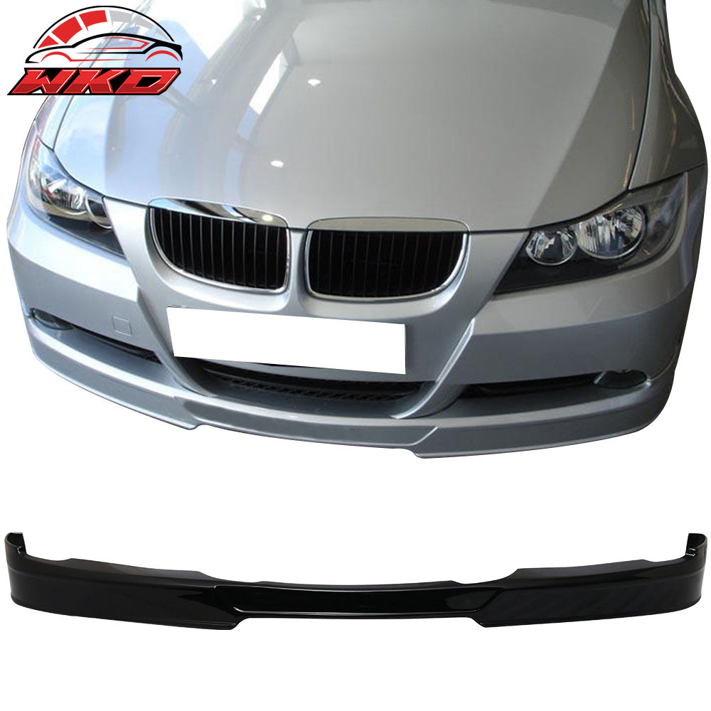 Fits 05-08 BMW E90 3 Series 4Dr AP Style Front Bumper Lip PU - Painted OE Color