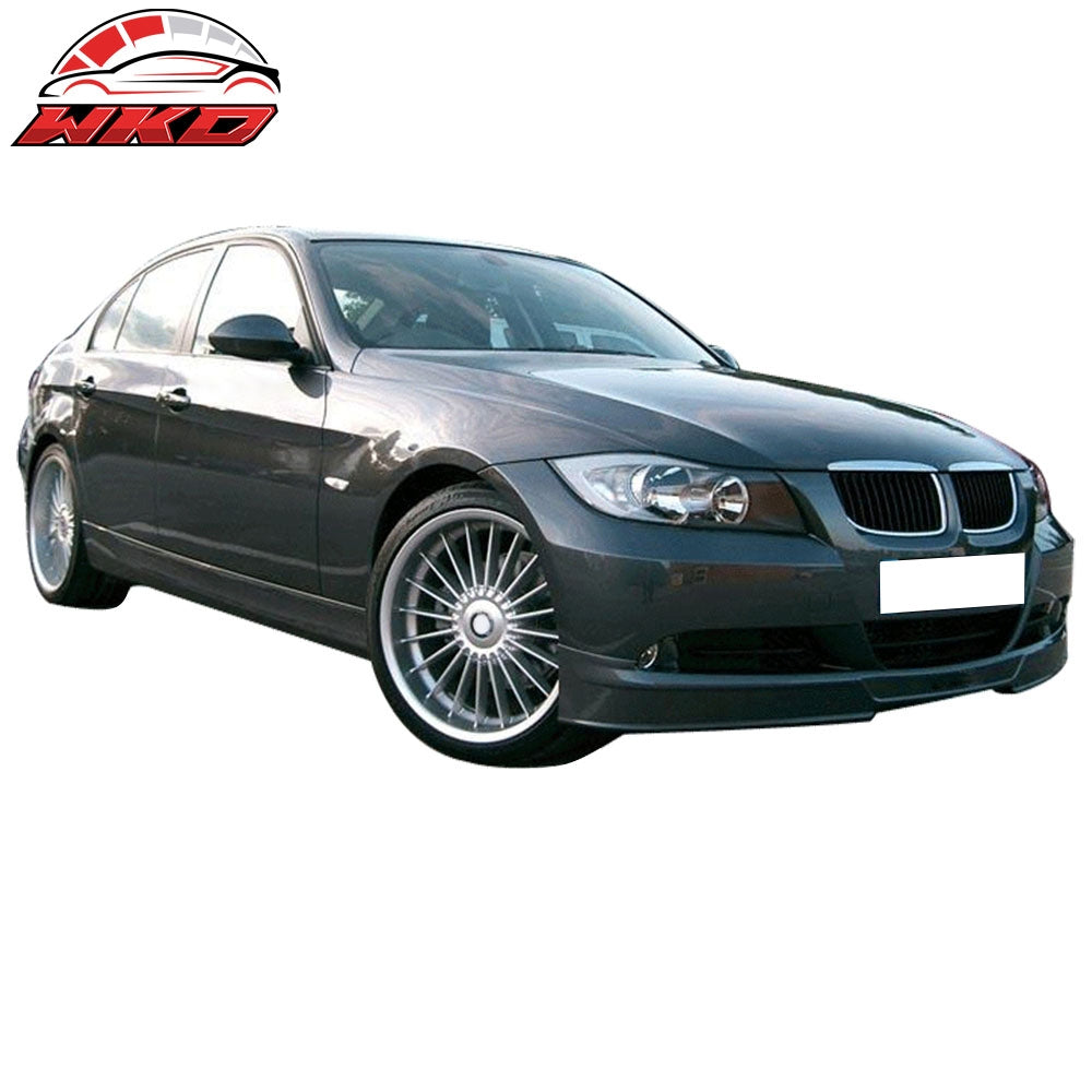 Fits 05-08 BMW E90 3 Series 4Dr AP Style Front Bumper Lip PU - Painted OE Color