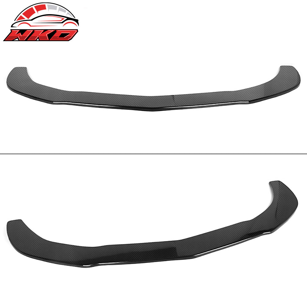 Fits 14-16 Benz CLA Class Front Bumper Lip Carbon Fiber Print + 2PC Splitter Rod