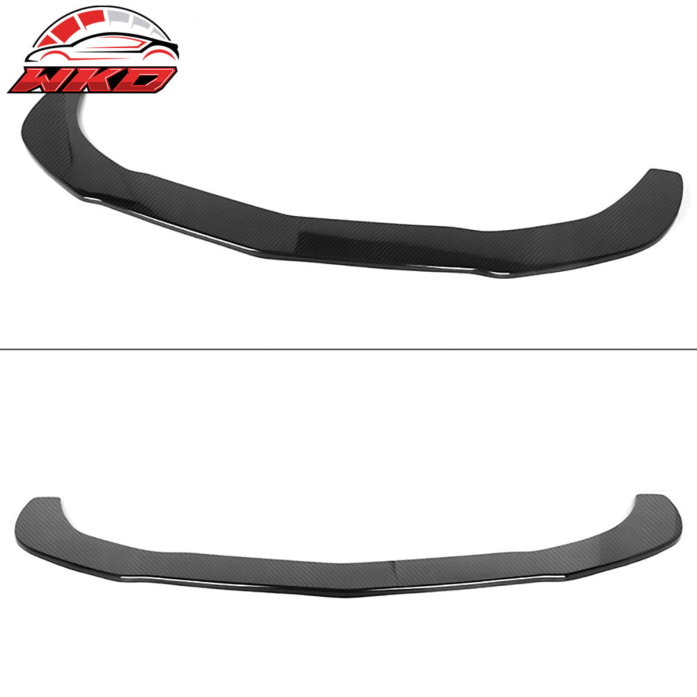 Fits 14-16 Benz CLA Class Front Bumper Lip Carbon Fiber Print + 2PC Splitter Rod