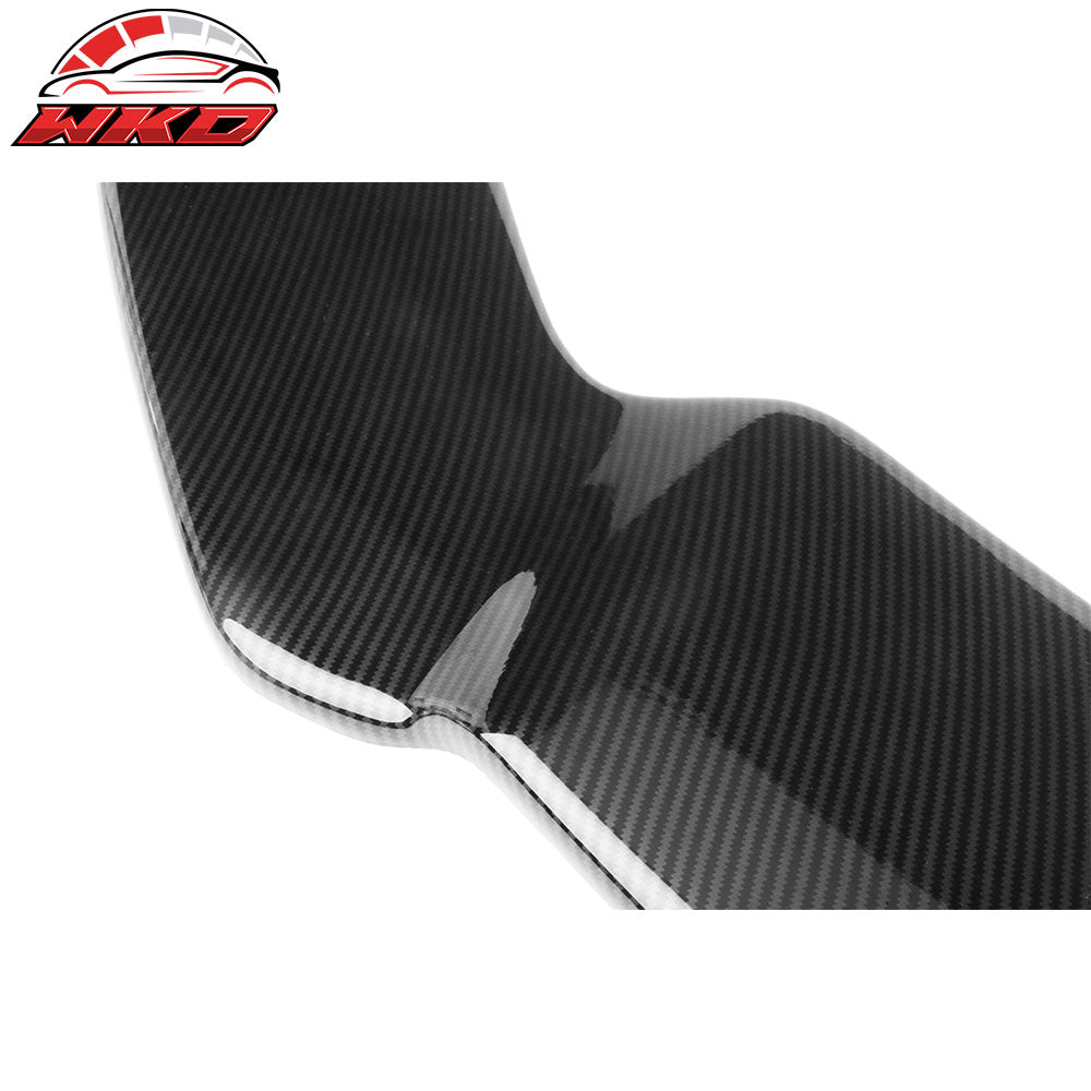 Fits 13-14 Ford Focus ST Front Bumper Splitter Lip & Hardware Carbon Fiber Print