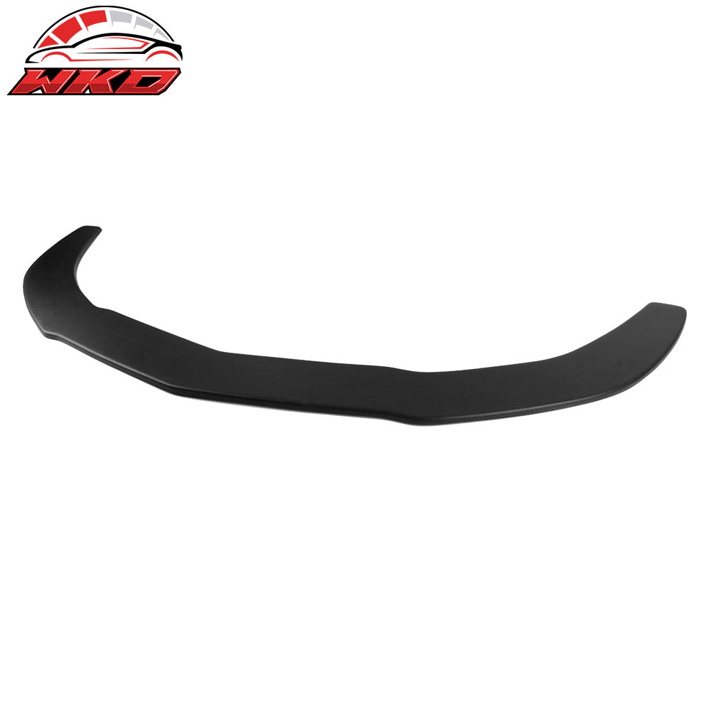 Fits 14-16 Benz CLA Class Front Bumper Lip PP + Splitter Strut Rods Matte Black