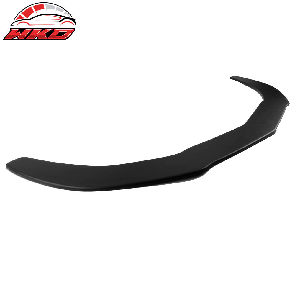 Fits 14-16 Benz CLA Class Front Bumper Lip PP + Splitter Strut Rods Matte Black