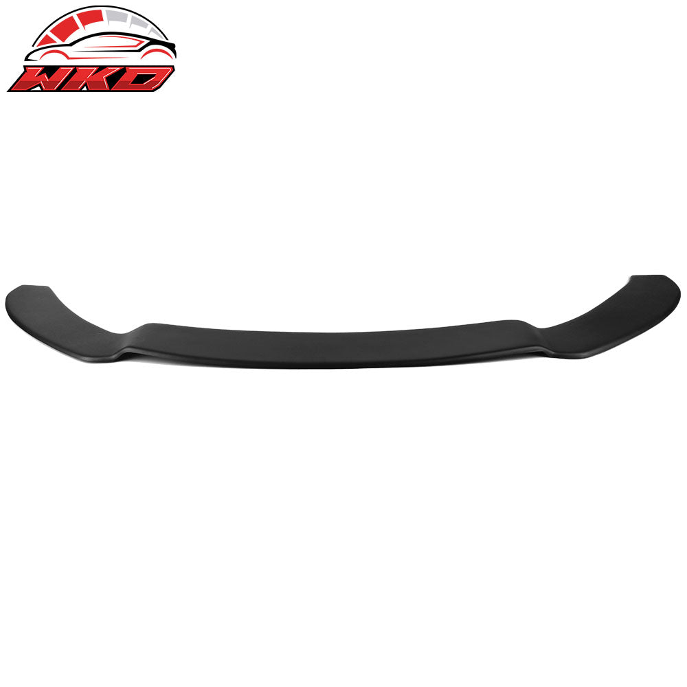 2013-14 Ford Focus Front Splitter Lip Replacement Matte Black PP & Red Rods | Wholesale