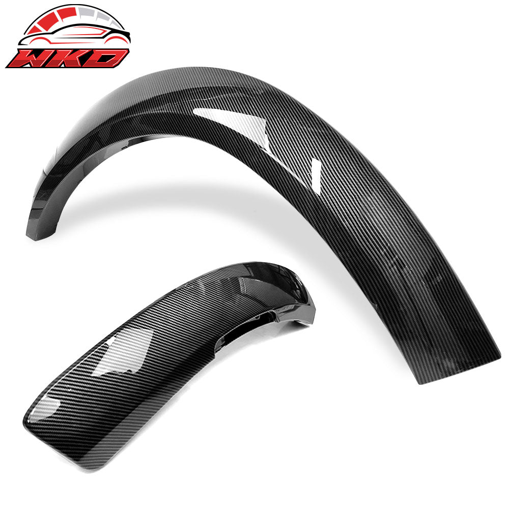 Fits 15-23 Charger Widebody Style Front Bumper Lip & Fender Flares 10PCS CFL ABS