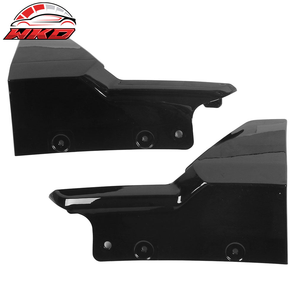 Fit 19-23 BMW G05 X5 M Sport 4PC Front Splitter + Rear Bumper Aprons Gloss Black