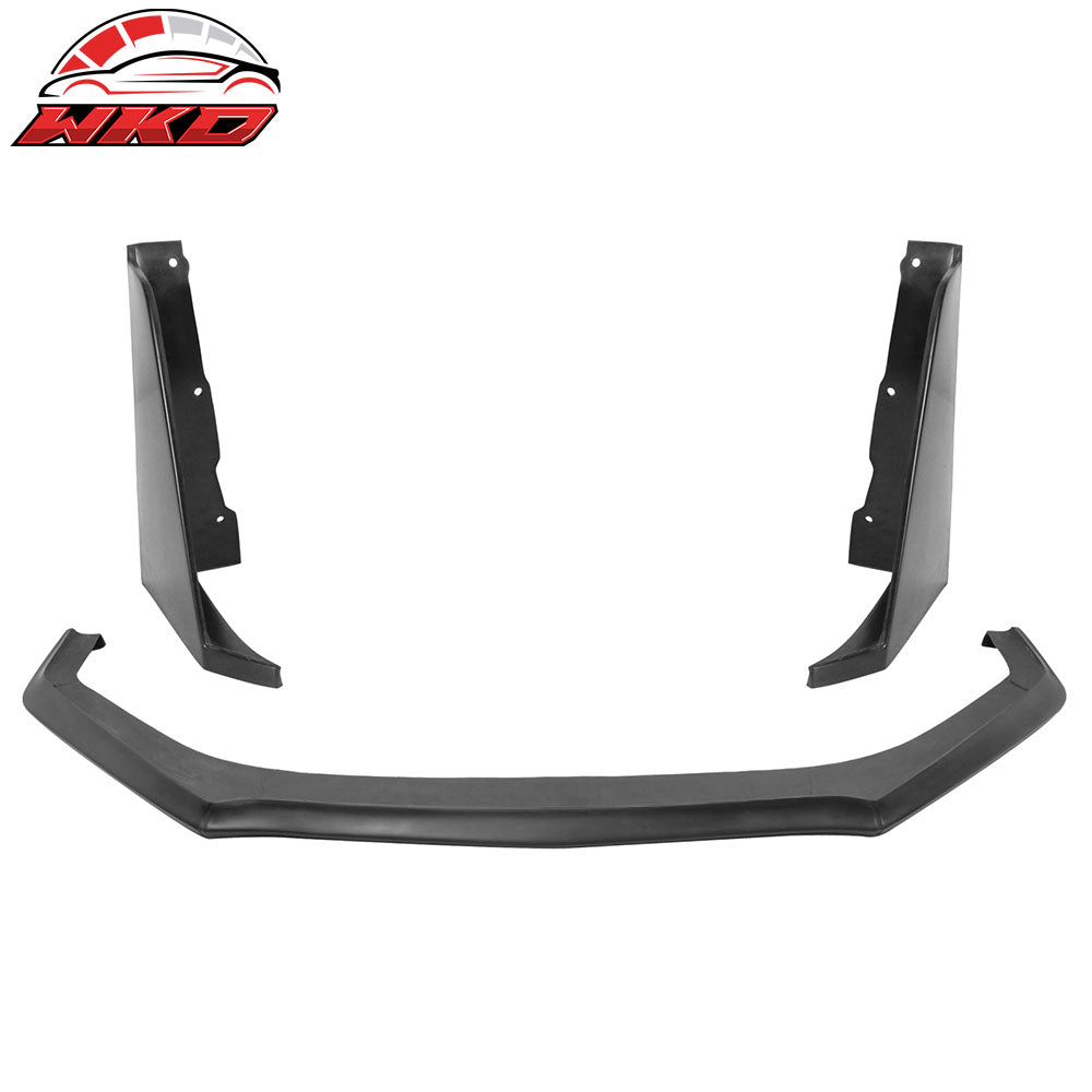 13-16 Subaru BRZ Front Bumper Lip + Front Splitter Winglet CS Style PU | Wholesale - Wikond Auto