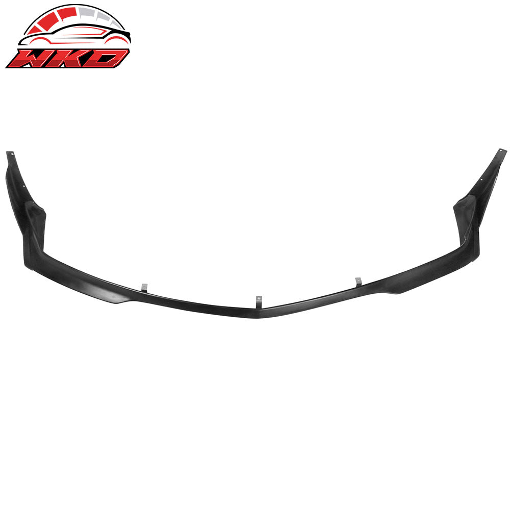 Fits 11-14 Dodge Charger RA Style Front Bumper Lip Splitters + Winglets PU