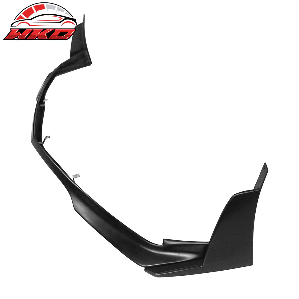 Fits 11-14 Dodge Charger RA Style Front Bumper Lip Splitters + Winglets PU
