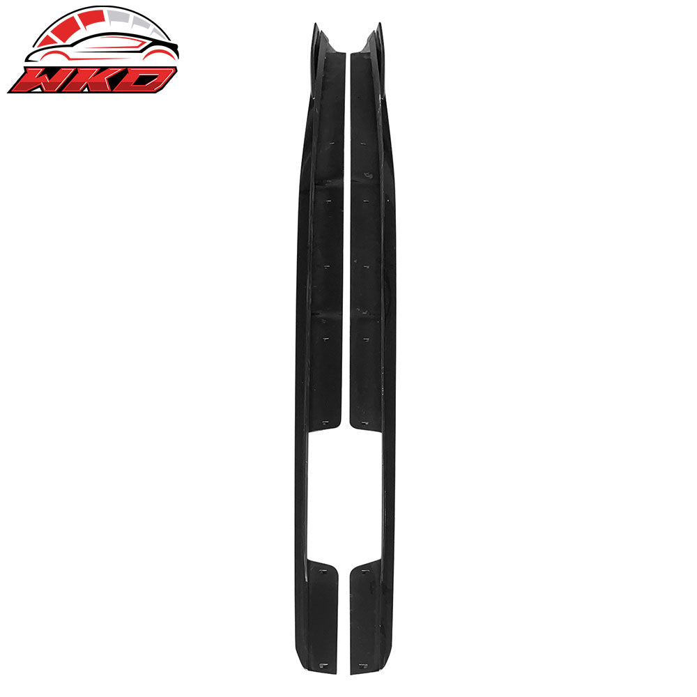 Fits 20-23 BMW G06 X6 IKON Front + Rear Bumper Lip + 2PC Side Skirts Gloss Black