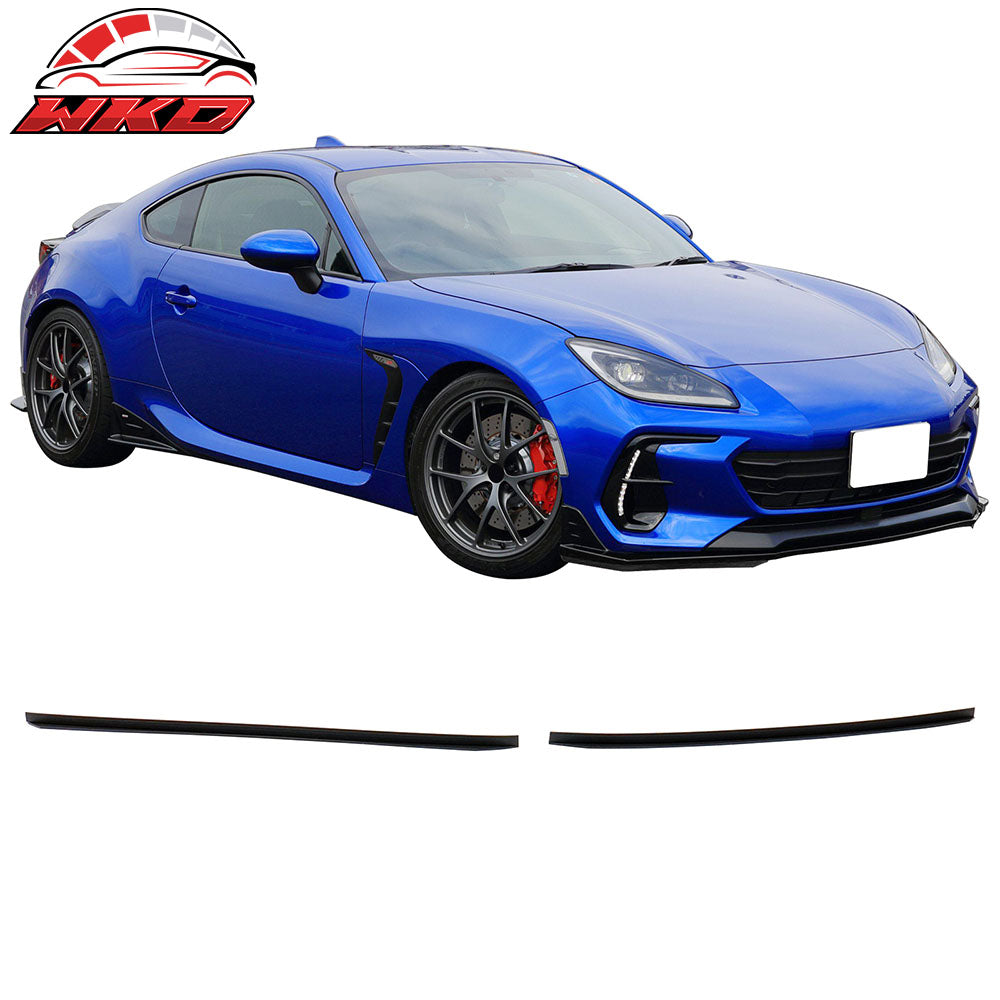 Fit 22-25 Subaru BRZ Coupe STI Style Front Bumper Lip + Rear Apron + Side Strake