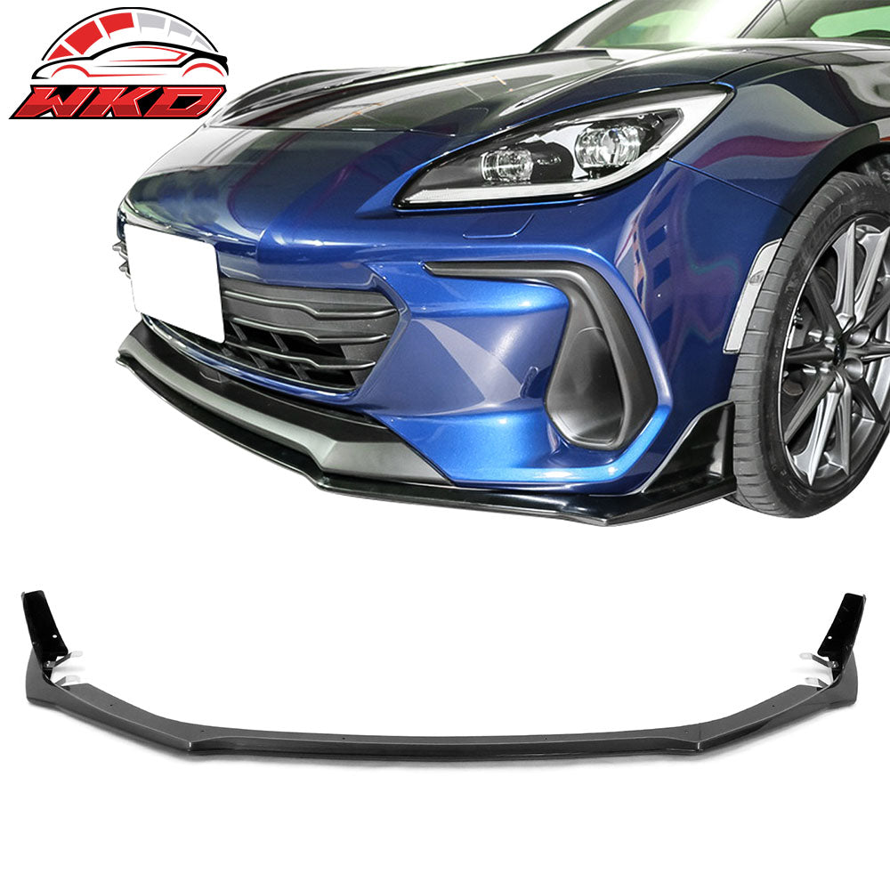 Fits 22-25 Subaru BRZ Coupe STI Style Front Bumper Lip + 2PCS EPDM Lip Protector