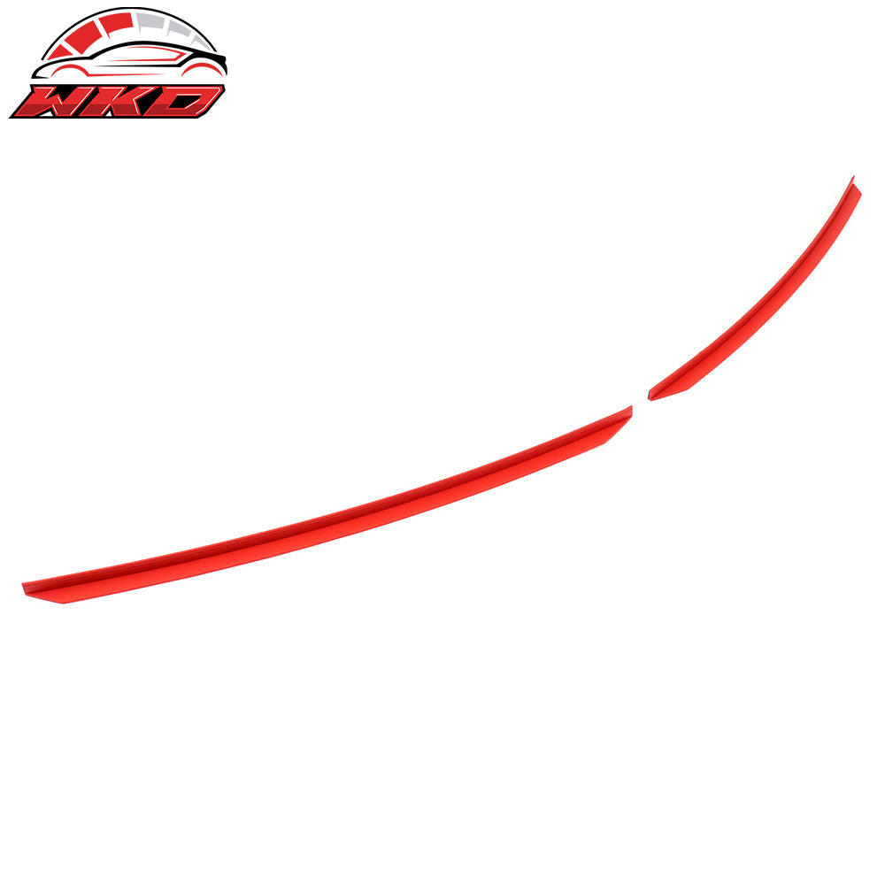 Fits 22-25 Subaru BRZ Coupe 2-Door STI Front Bumper Lip + EPDM Red Lip Protector