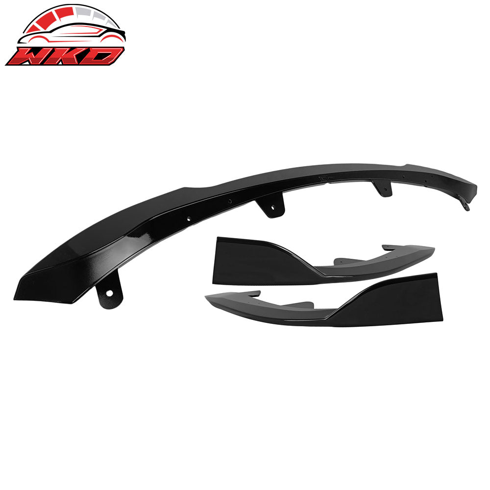 Fits 19-21 Toyota Corolla Auris E210 Hatchback 3PCS Front Bumper Lip Gloss Black