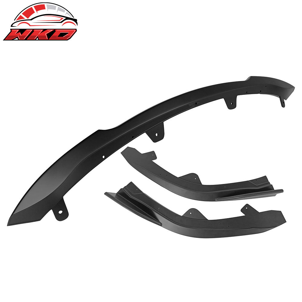 Fits 19-21 Toyota Corolla Auris E210 Hatchback 3PCS Front Bumper Lip Matte Black
