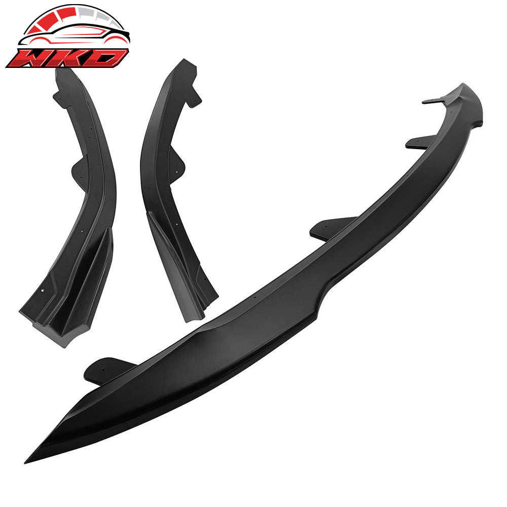 Fits 22-25 Toyota Corolla Auris E210 Hatchback 3PCS Front Bumper Lip Matte Black