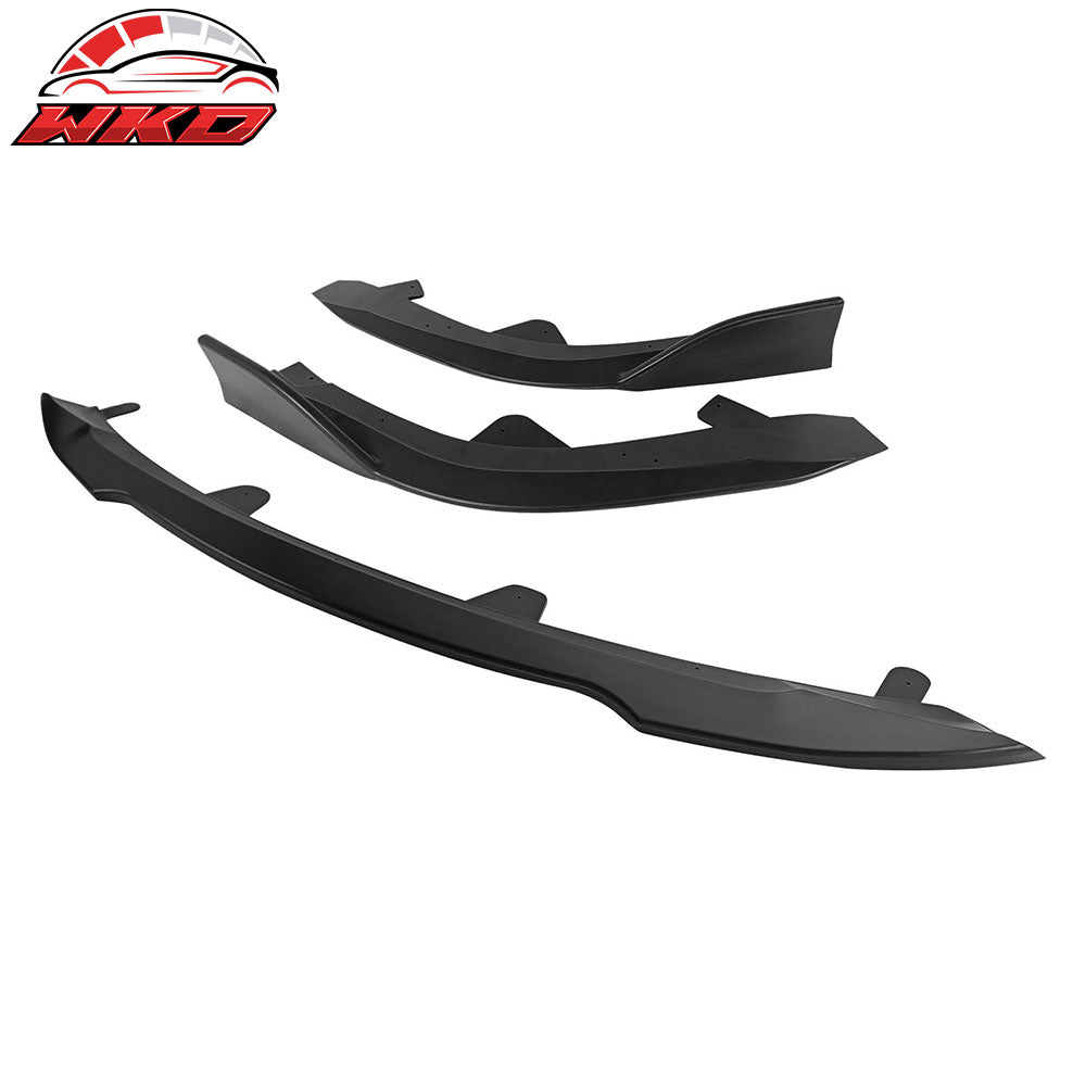Fits 22-25 Toyota Corolla Auris E210 Hatchback 3PCS Front Bumper Lip Matte Black