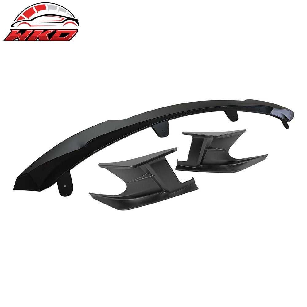 2023-26 Toyota Corolla 5-Door 2PC Side Canards + Front Bumper Lip Matte Black | Wholesale