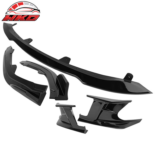 19-22 Toyota Corolla 3PCS Front Bumper Lip + 2PCS Side Canards Gloss Black | Wholesale