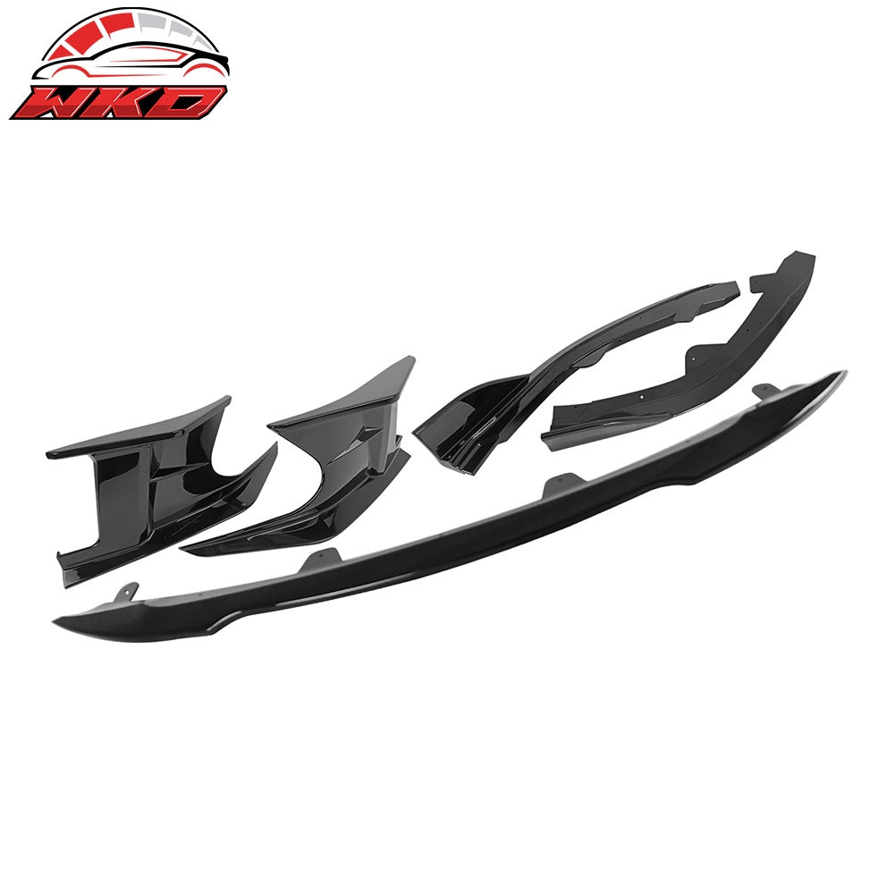 23-26 Toyota Corolla Auris 3PC Front Bumper Lip 2PC Side Canard Gloss Black | Wholesale