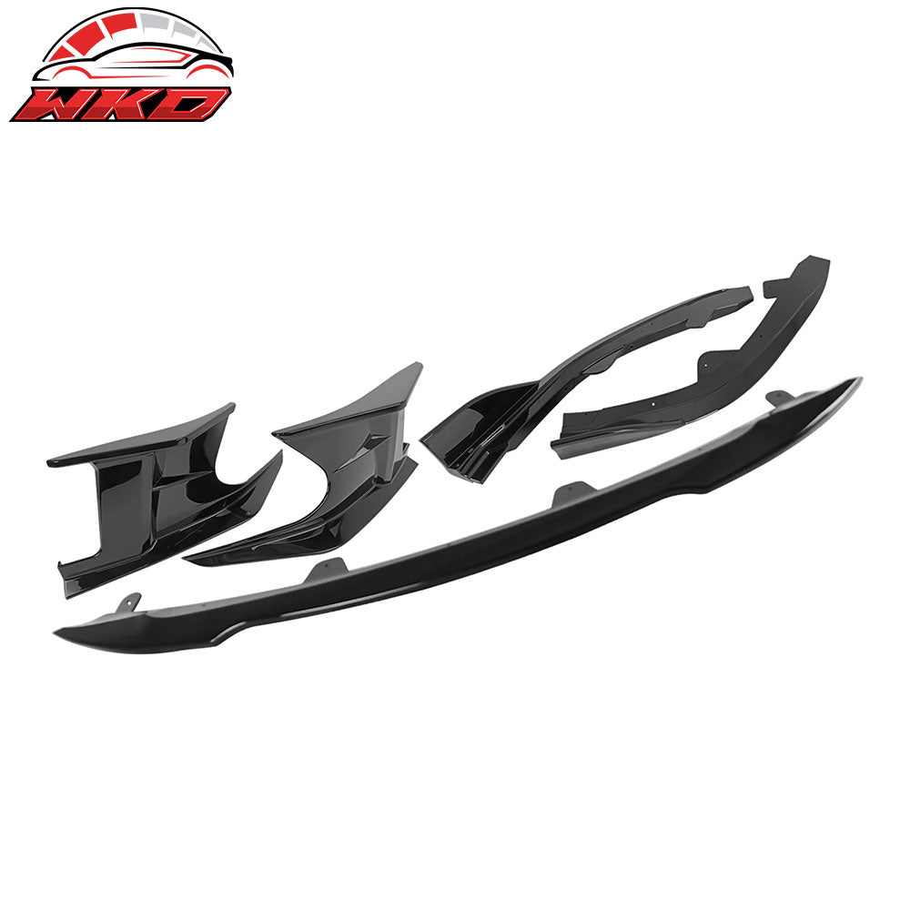 23-25 Toyota Corolla Auris 3PC Front Bumper Lip 2PC Side Canard Gloss Black | Wholesale