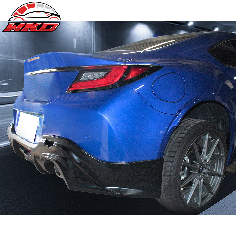 Fits 22-25 Subaru BRZ Coupe Front Bumper Lip + Rear Diffuser + Side Skirts - PU