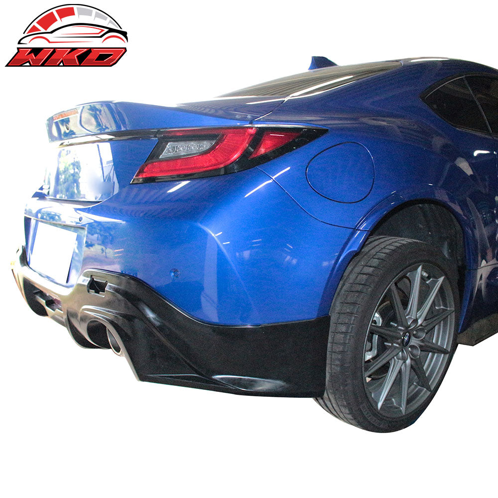 Fits 22-25 Subaru BRZ PU Front Lip& Rear Diffuser& Side Skirts Winglets Body Kit
