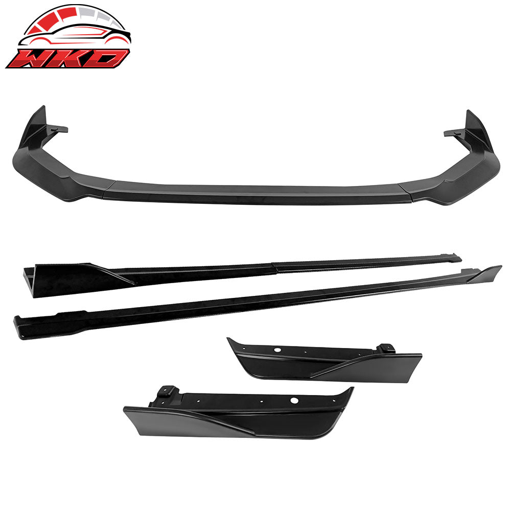 22-25 Subaru WRX Front Bumper Lip + Side Skirts + Rear Aprons Matte Black | Wholesale
