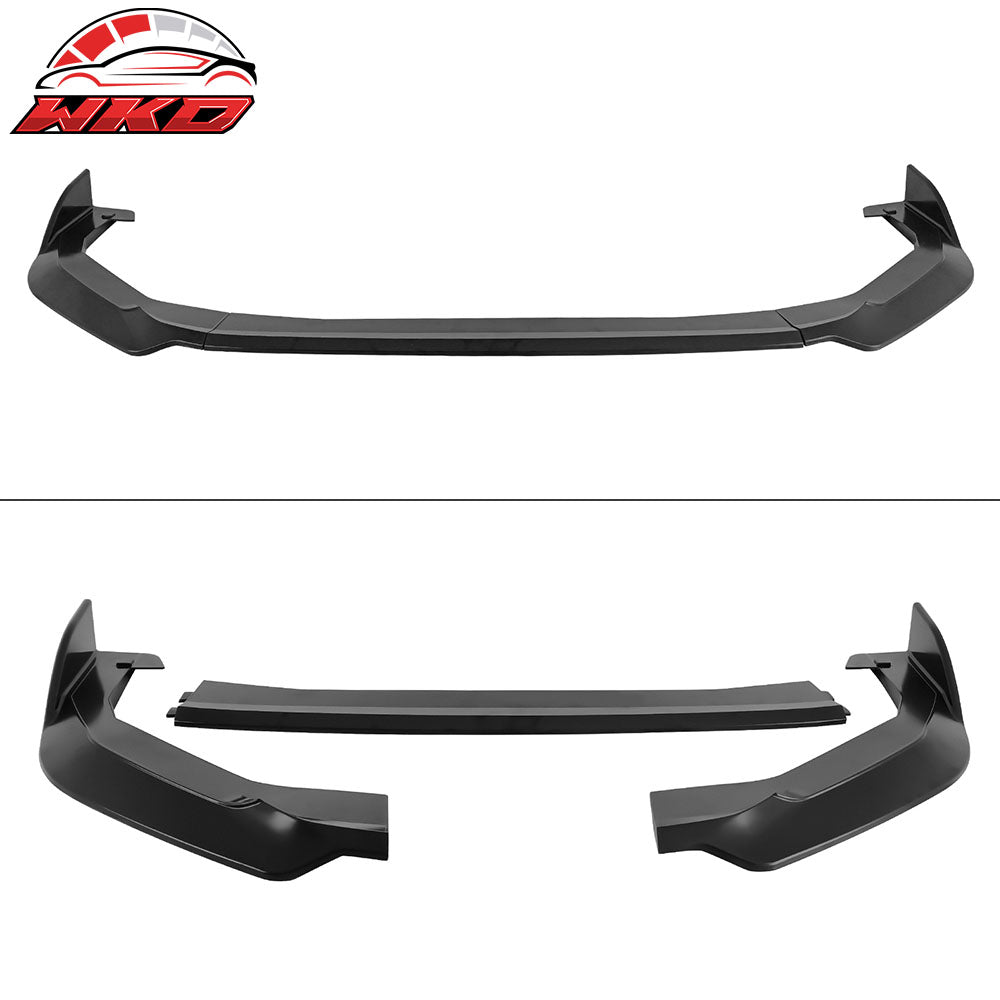 Fits 22-25 Subaru WRX Front Bumper Lip + Side Skirts + Rear Aprons Matte Black