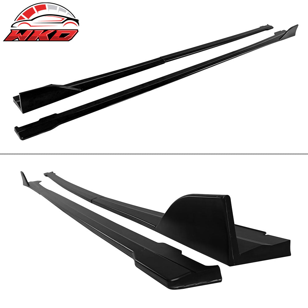 Fits 22-25 Subaru WRX Front Bumper Lip + Side Skirts + Rear Aprons Matte Black