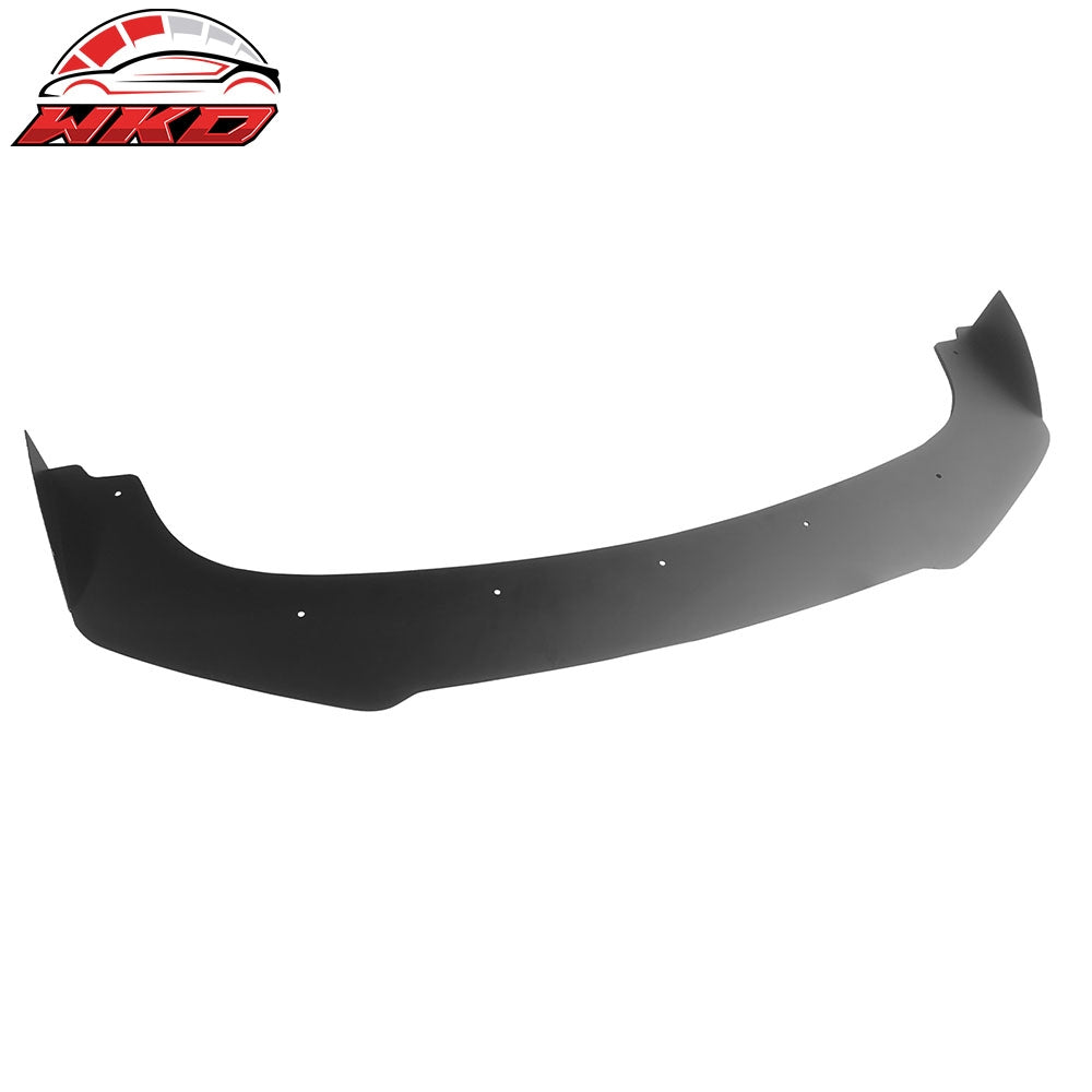 Fits 17-21 Honda Civic Hatchback Si AF Style Front Bumper Lip + Red Strut Rods