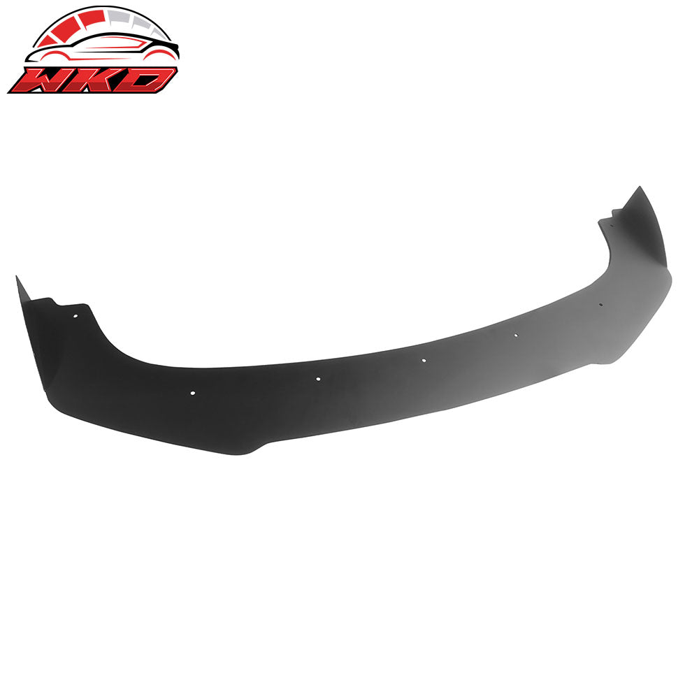 Fits 17-21 Honda Civic Hatchback Si AF Style Front Bumper Lip + Red Strut Rods