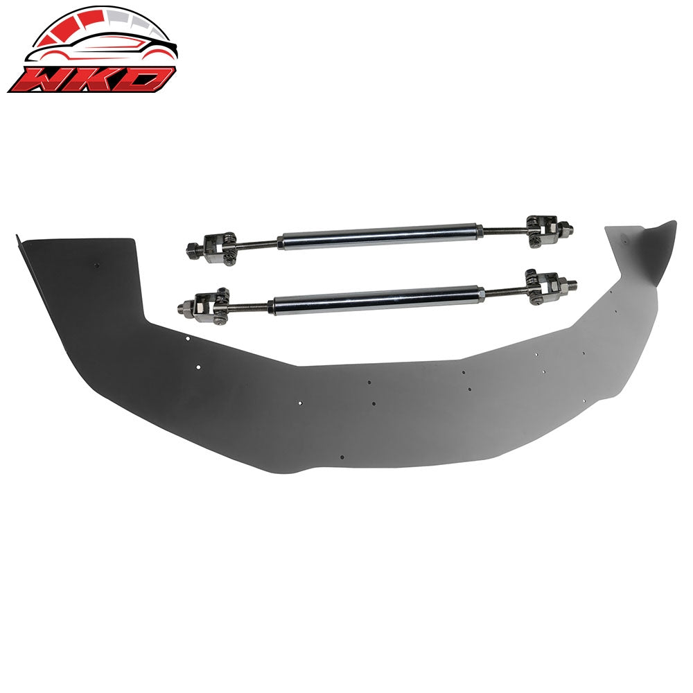 Wholesale 13-20 Nissan 370Z Amuse Style Front Bumper Lip Splitter Gunmetal Strut Rods