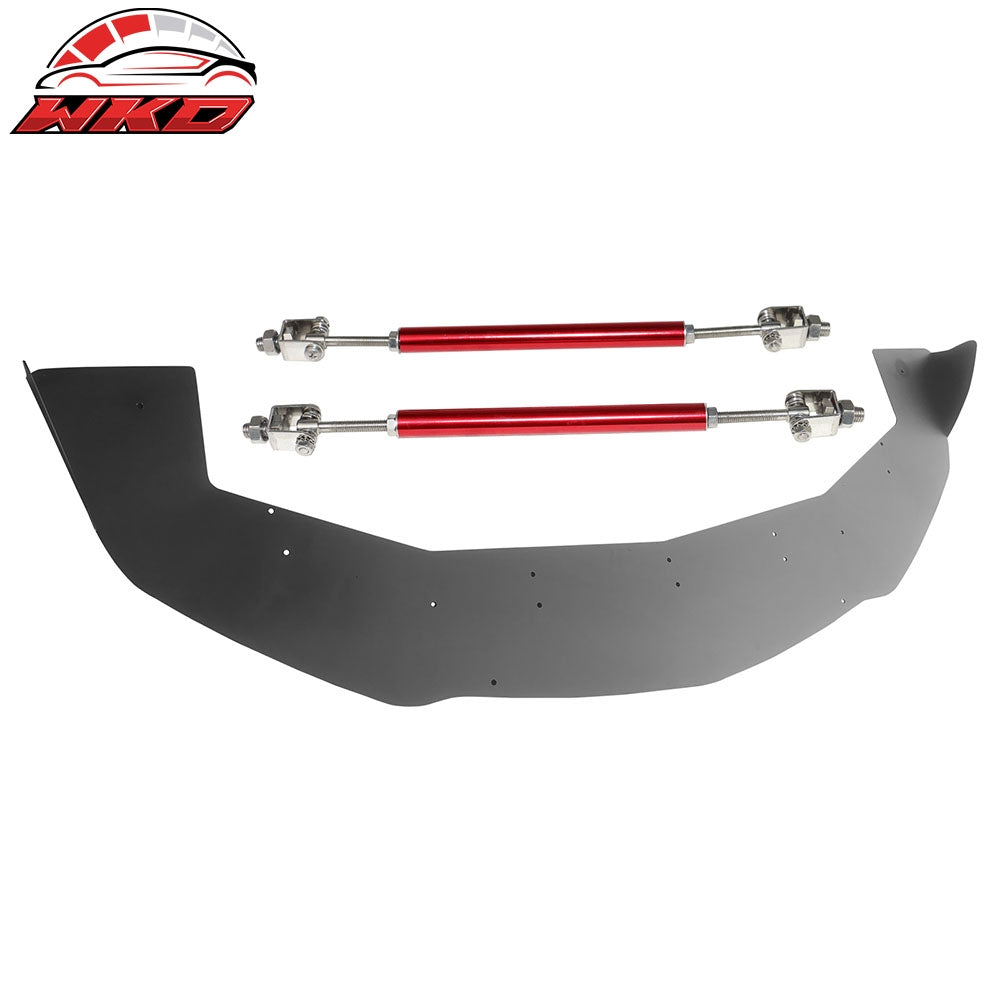 Wholesale 13-20 Nissan 370Z Amuse Style Front Bumper Lip Splitter Red Strut Rods