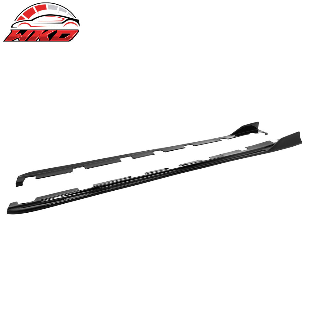 For 17-20 Lexus IS Artisan Style Front Lip& Rear Aprons& Side Skirts Gloss Black