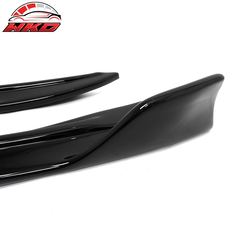 For 17-20 Lexus IS Artisan Style Front Lip& Rear Aprons& Side Skirts Gloss Black