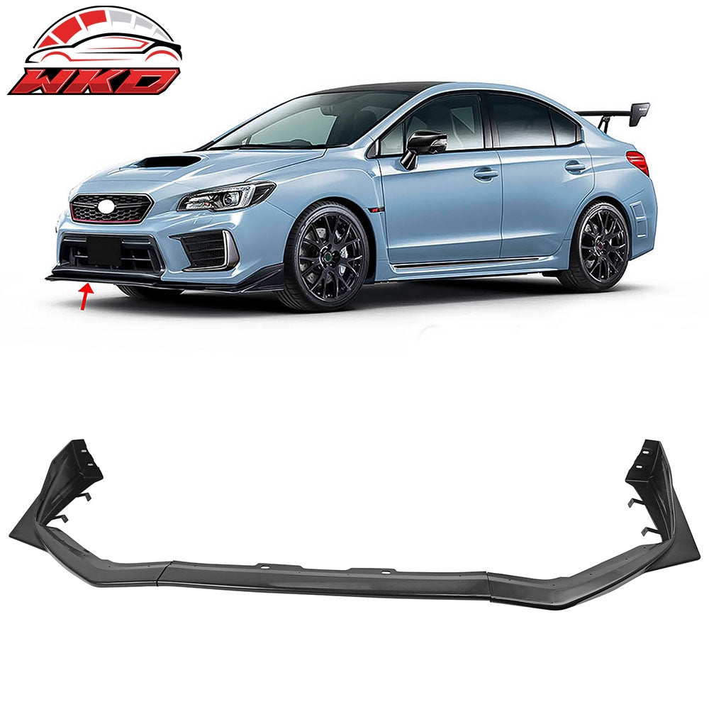 Fits 15-21 Subaru WRX STI S208 Style Front Bumper Lip Spoiler Unpainted PP 3PCS