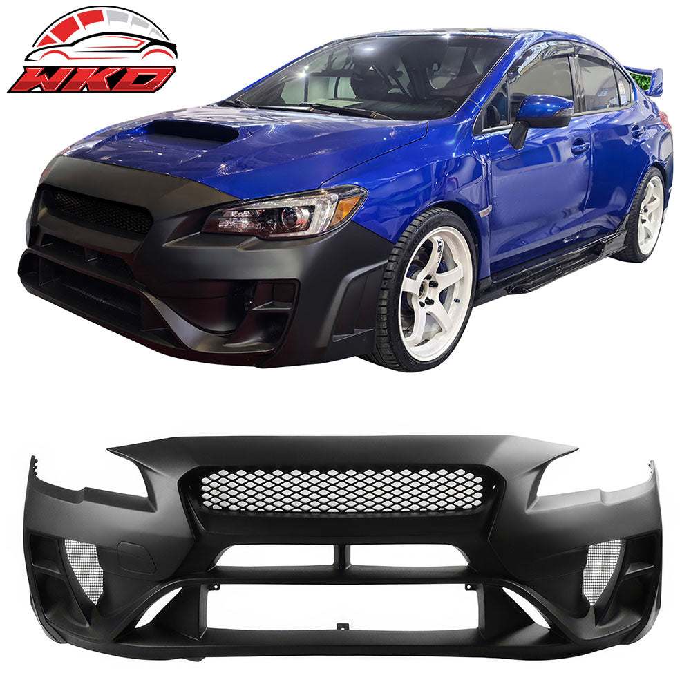 Fits 15-21 Subaru WRX STI Front + Rear Bumper Cover Varis Style Conversion Kit