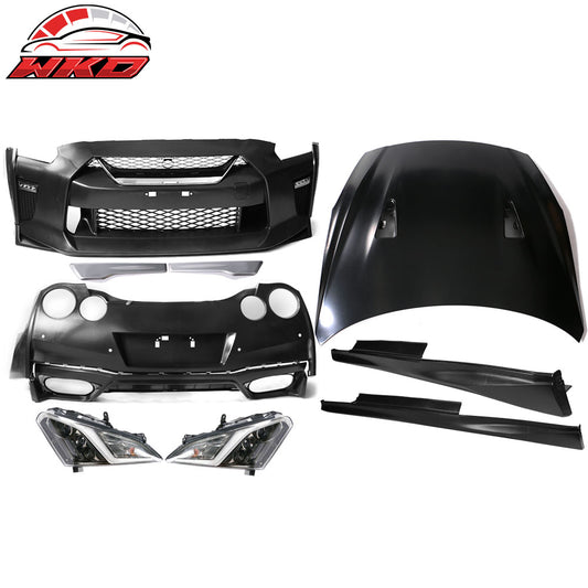 09-24 Nissan GTR R35 Front & Rear Bumper & Hood & Side Skirts & Headlights | Wholesale