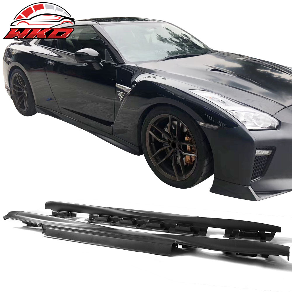 Fits 09-24 Nissan GTR R35 Front & Rear Bumper & Hood & Side Skirts & Headlights