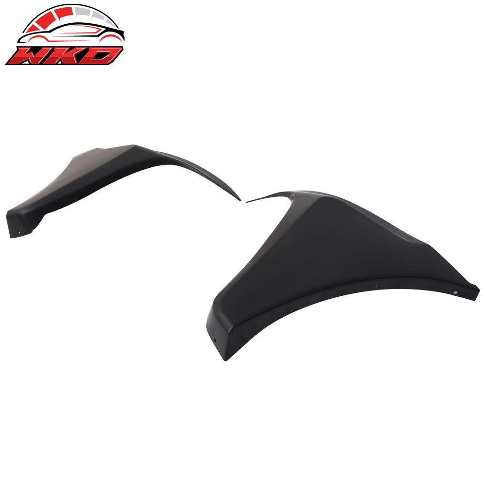 Fits 16-18 Honda Civic 4-Door HF-P Style Front + Rear Bumper Lip + Side Skirt PP