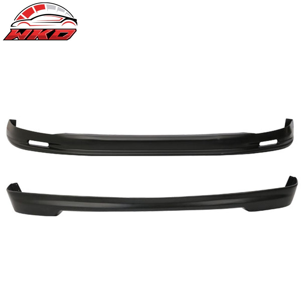 Fits 96-98 Honda Civic Hatchback Mugen Style PP Front Bumper Lip+Rear Bumper Lip