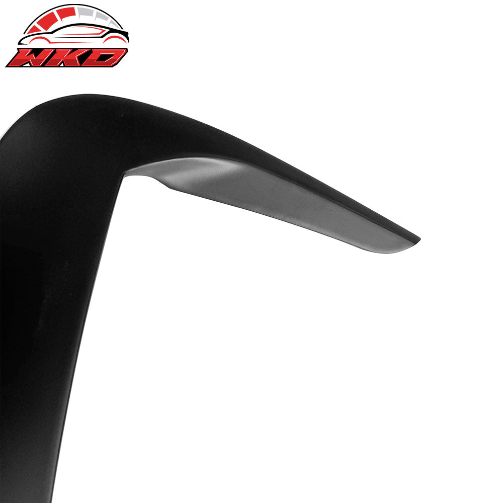 Fits 15-23 Dodge Charger IKON2 Style Front Side Fin Vents Cover Matte Black ABS