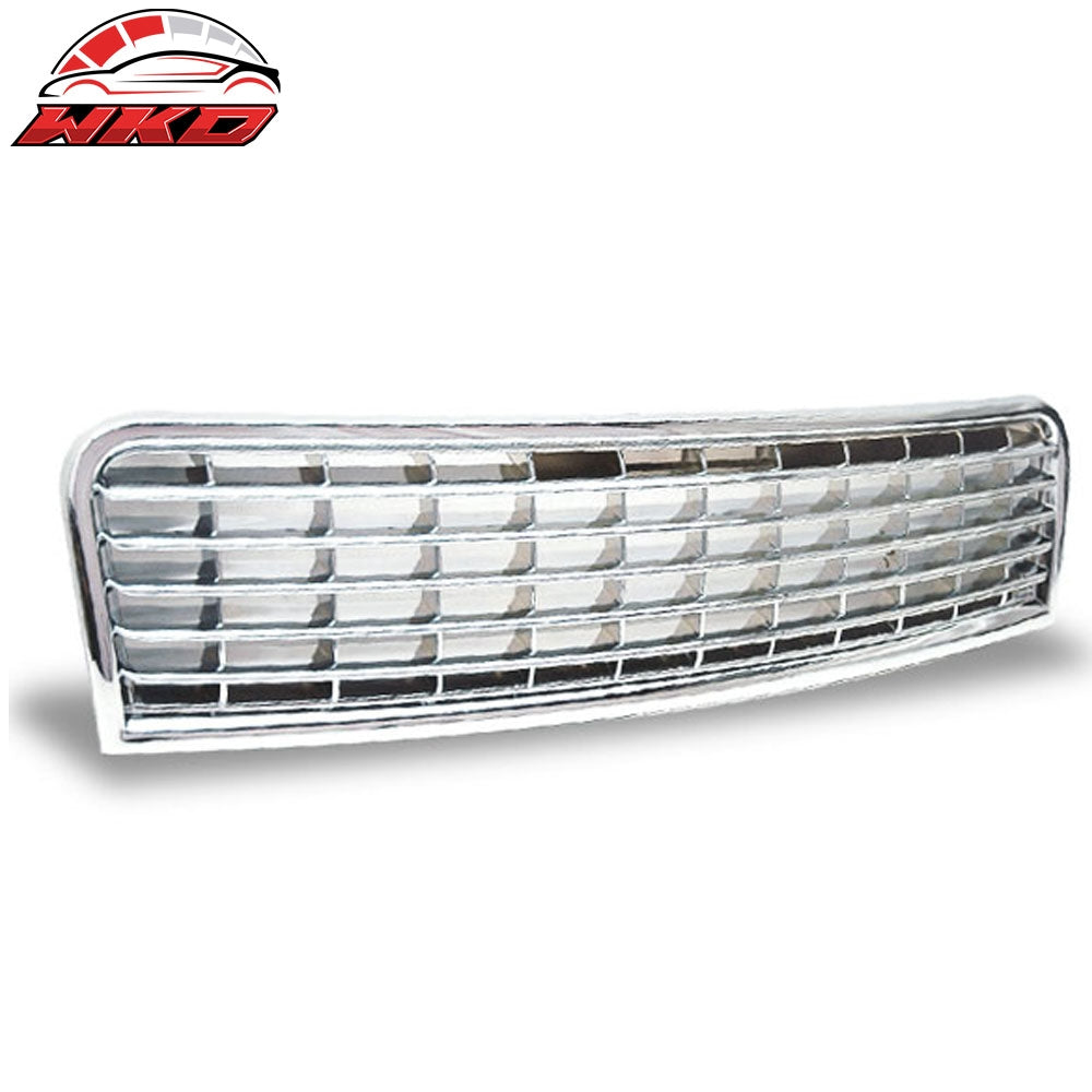 02-05 Audi A4 Badge Less Style Front Upper Bumper Grille ABS | Wholesale