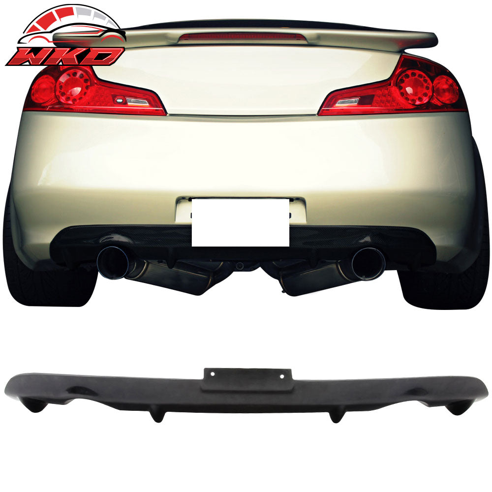 Fits 03-07 Infiniti G35 Coupe JDM NS Style Rear Bumper Valance Add-On Diffuser
