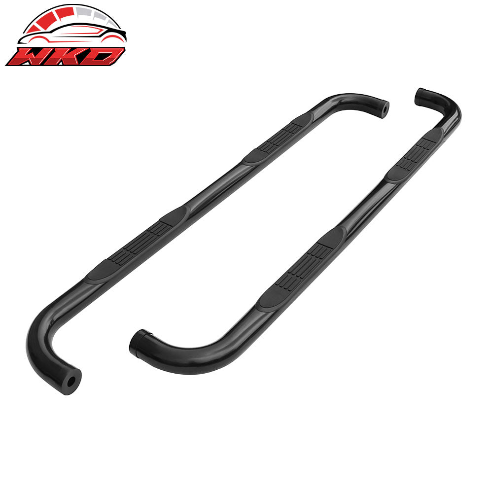 Fits 07-16 GMC Acadia 4 Door 3" Round Hole Side Step Nerf Bar Running Boards