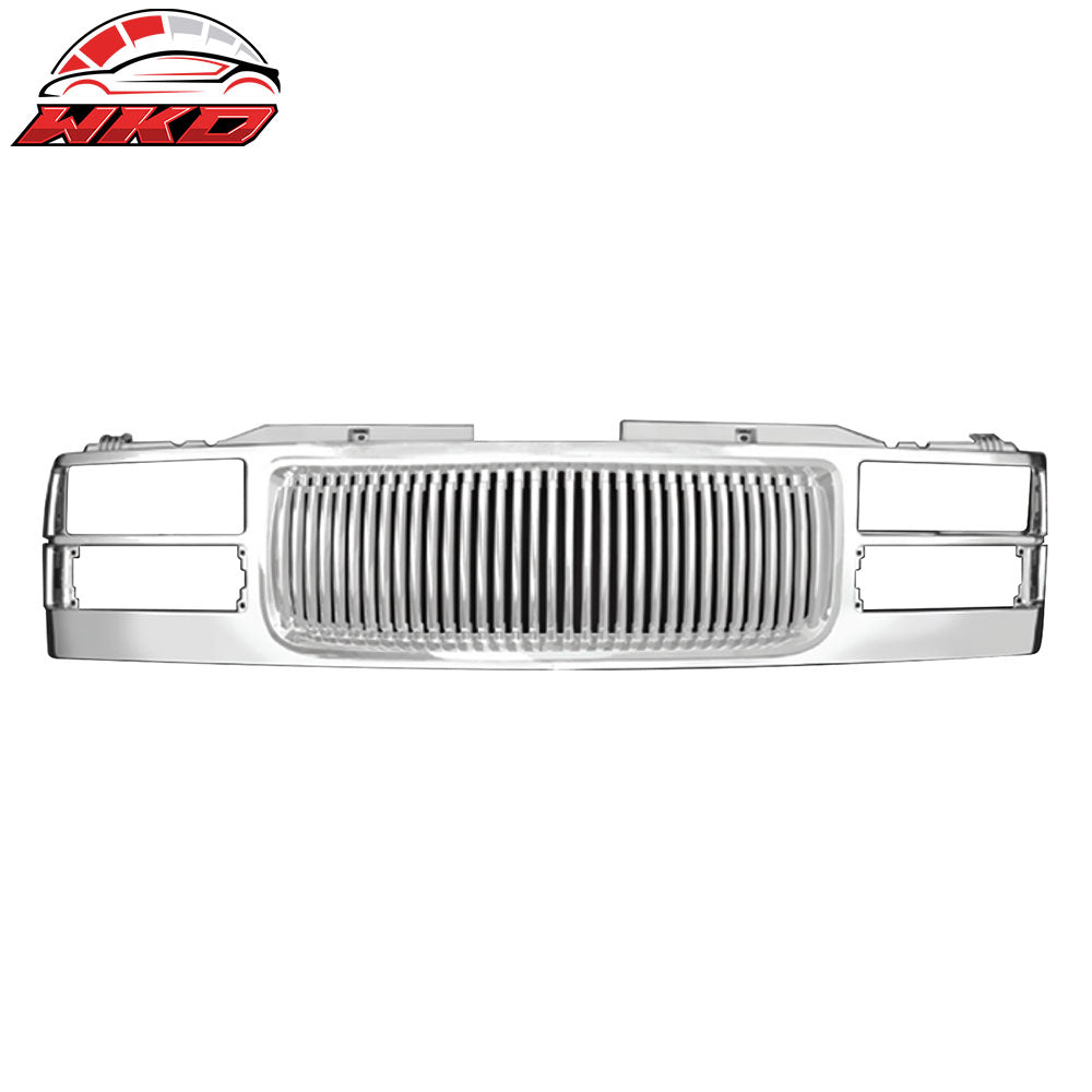 Wholesale 94-01 GMC C1500/C2500/C3500/K1500/K2500/K3500 Vertical Chrome Upper Grille